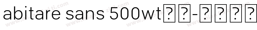 abitare sans 500wt字体字体转换